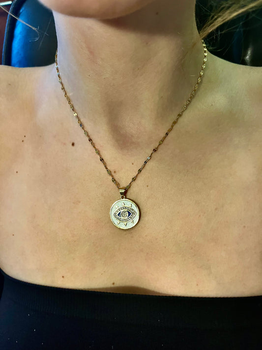 Third eye pendant necklace