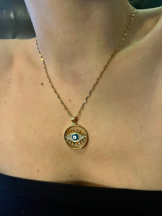 Third eye pendant necklace